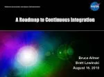 A Roadmap to Continuous Integration - slide 1