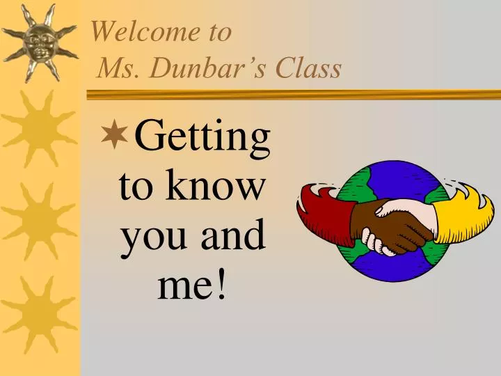 welcome to ms dunbar s class