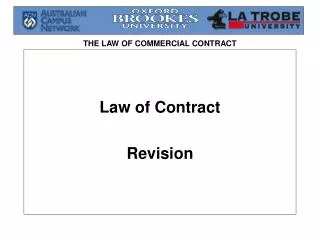Law of Contract Revision