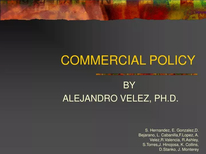 commercial policy