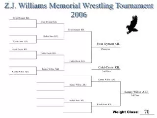 Z.J. Williams Memorial Wrestling Tournament 2006