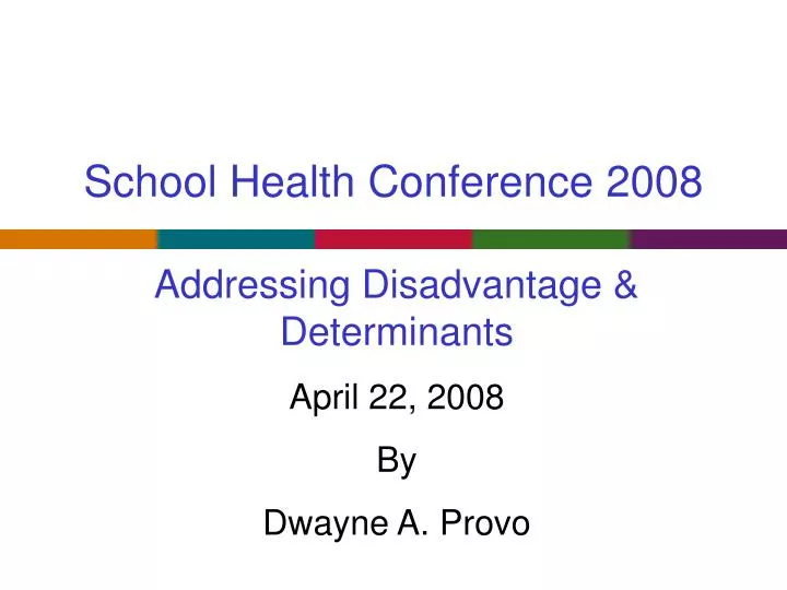 school health conference 2008