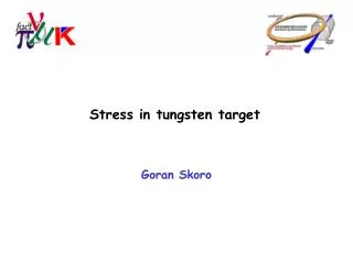 Stress in tungsten target