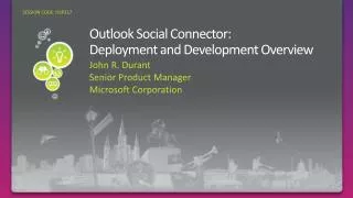 Outlook Social Connector: Deployment and Development Overview