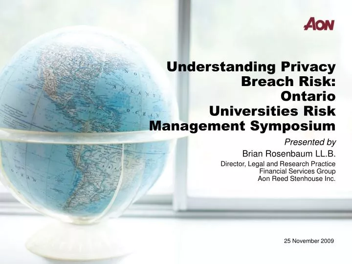 understanding privacy breach risk ontario universities risk management symposium