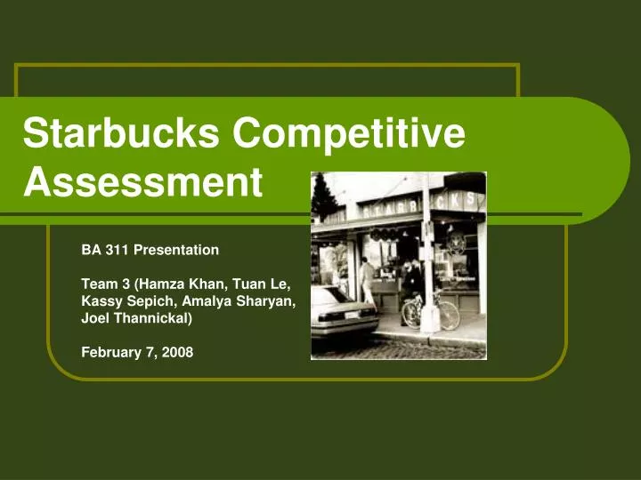 starbucks competitive assessment