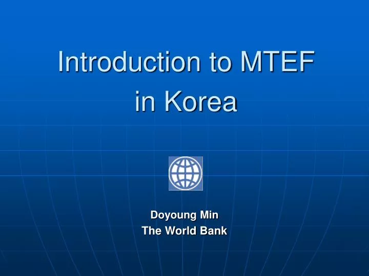 introduction to mtef in korea