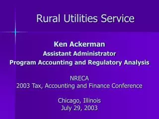 Rural Utilities Service