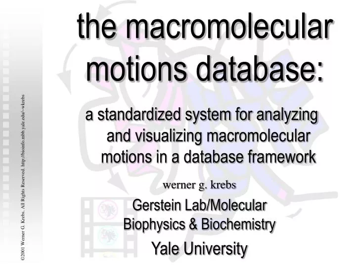 the macromolecular motions database