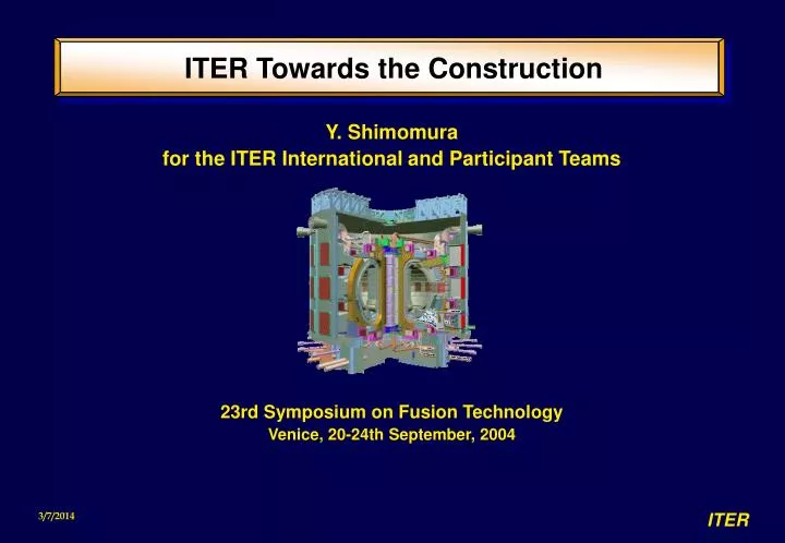 iter towards the construction