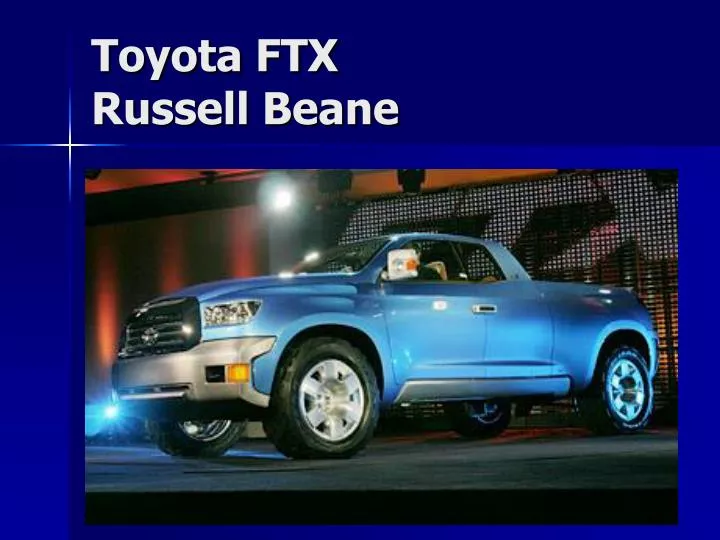 toyota ftx russell beane