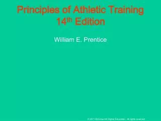 Principles of Athletic Training 14 th Edition