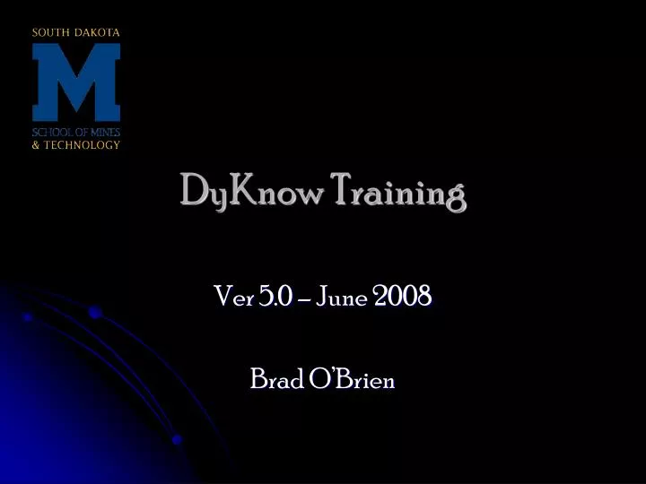 dyknow training