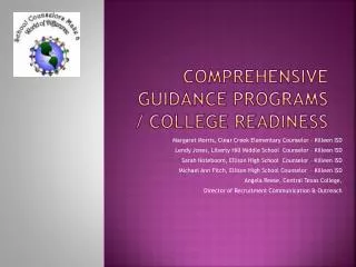 Comprehensive Guidance Programs / College Readiness
