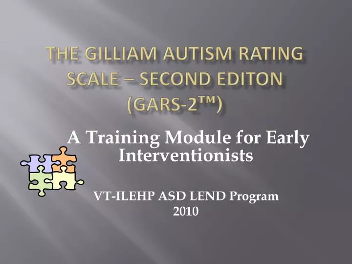 the gilliam autism rating scale second editon gars 2