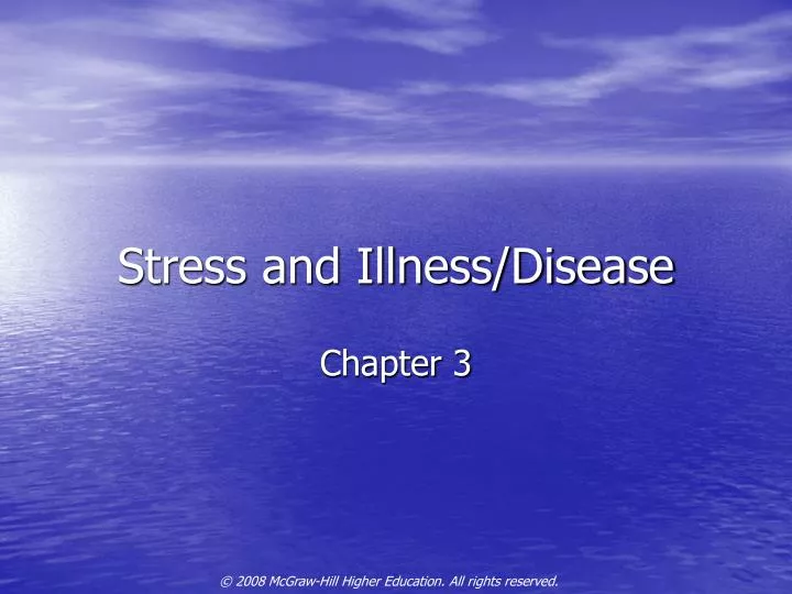 stress and illness disease
