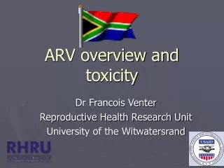 ARV overview and toxicity