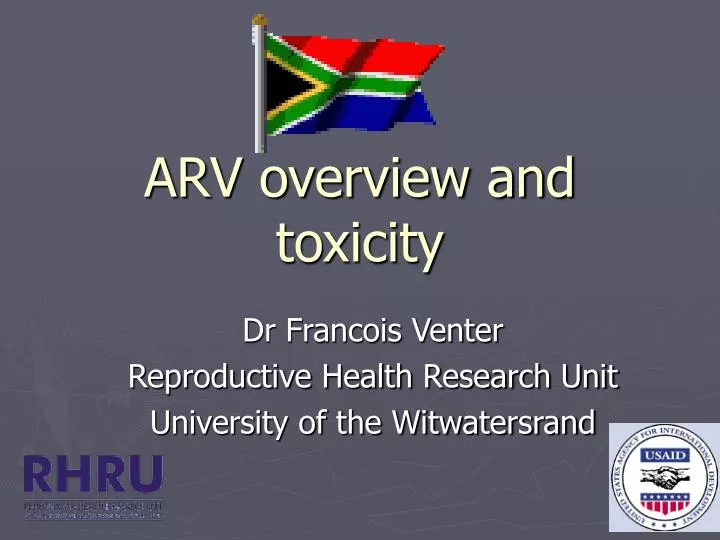 arv overview and toxicity