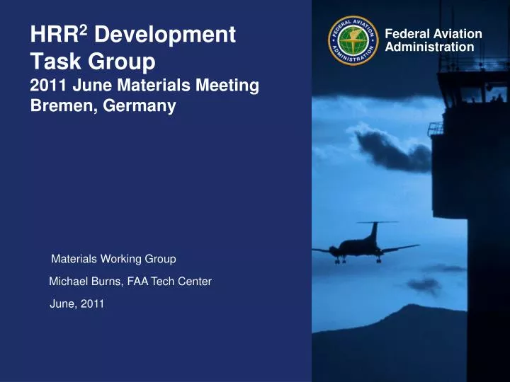 hrr 2 development task group 2011 june materials meeting bremen germany