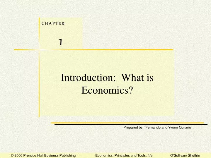 introduction what is economics