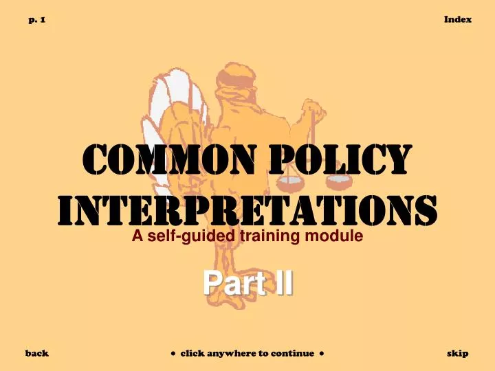 common policy interpretations