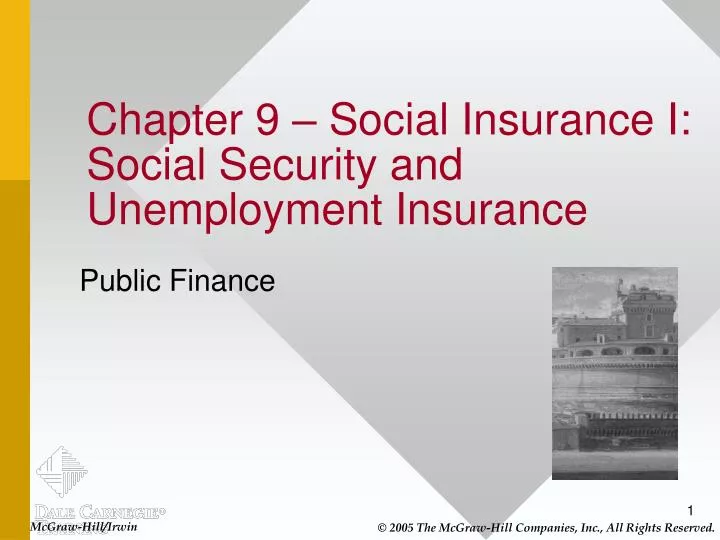 chapter 9 social insurance i social security and unemployment insurance