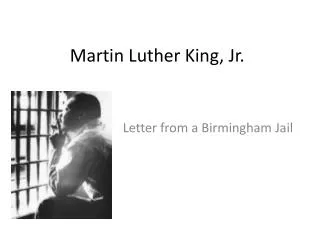 Martin Luther King, Jr.