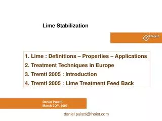 Lime Stabilization