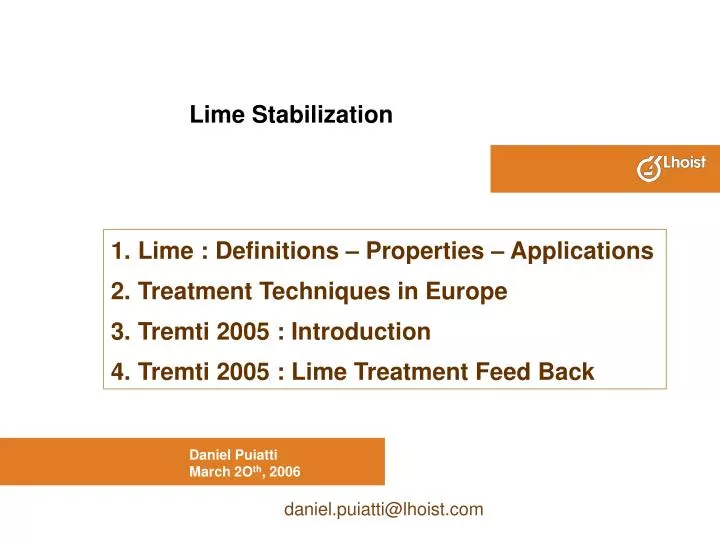 lime stabilization