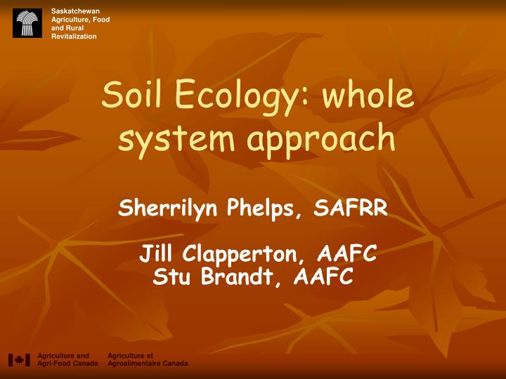 soil ecology whole system approach