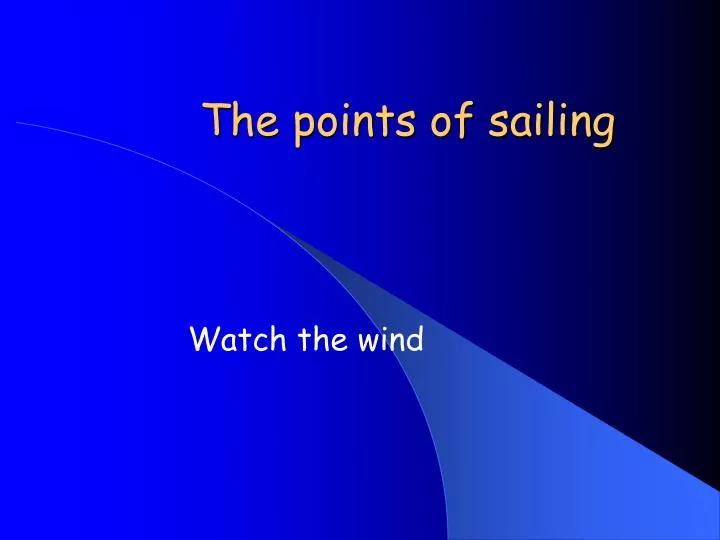 the points of sailing