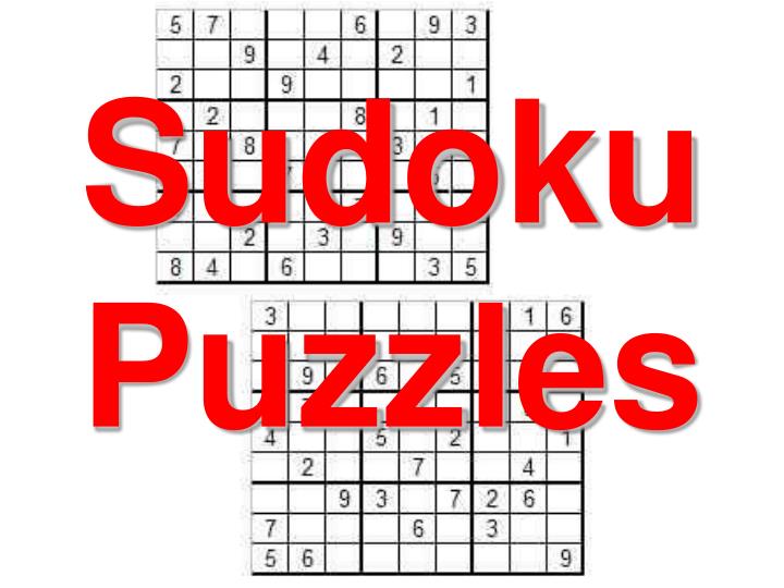 sudoku puzzles