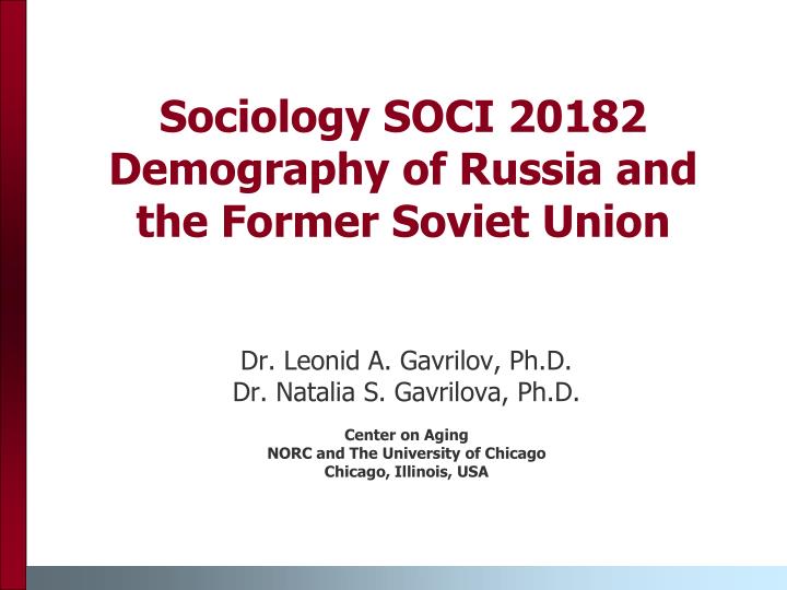 sociology soci 20182 demography of russia and the former soviet union