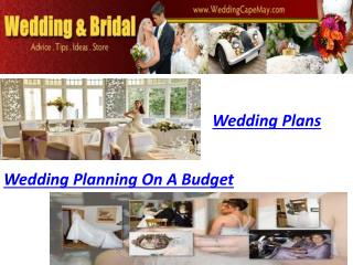 Wedding Plans,