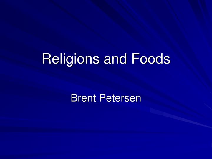 religions and foods
