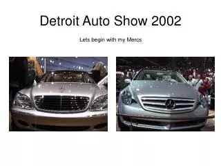 Detroit Auto Show 2002