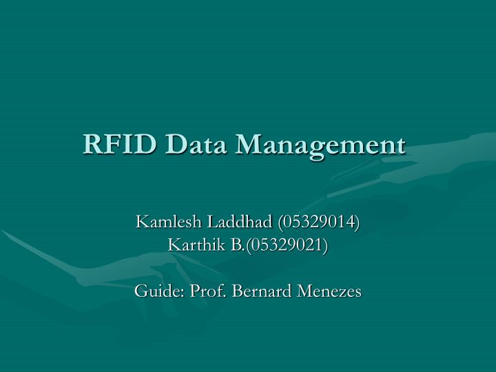 rfid data management