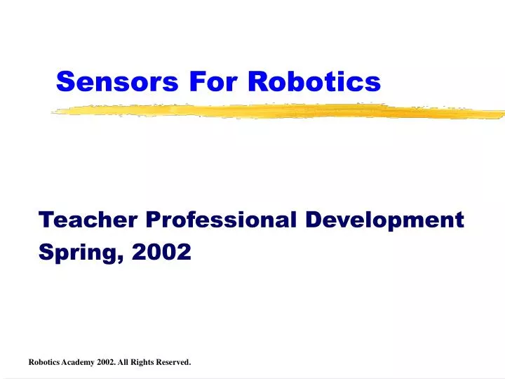 sensors for robotics