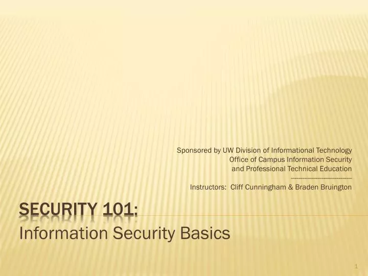 security 101