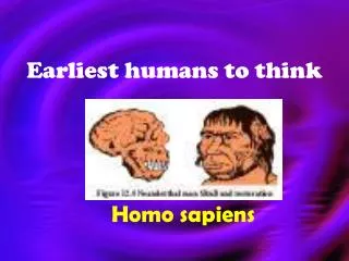 Earliest humans to think