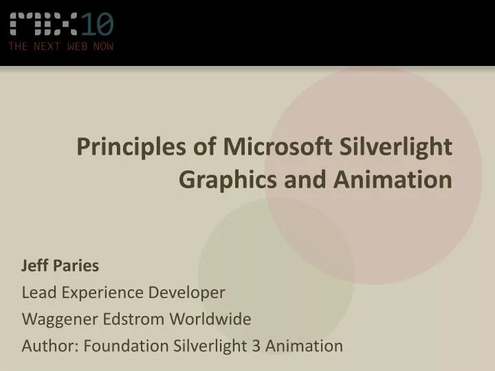principles of microsoft silverlight graphics and animation