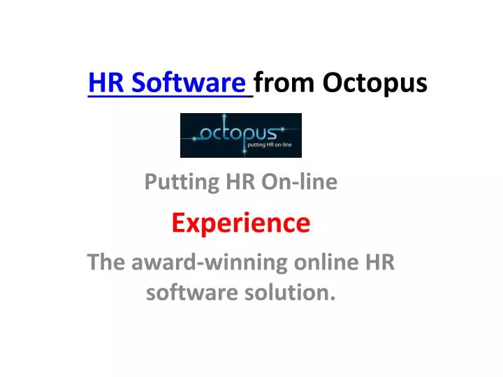 hr software from octopus