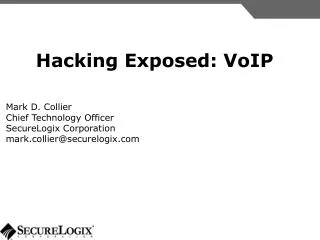 Hacking Exposed: VoIP