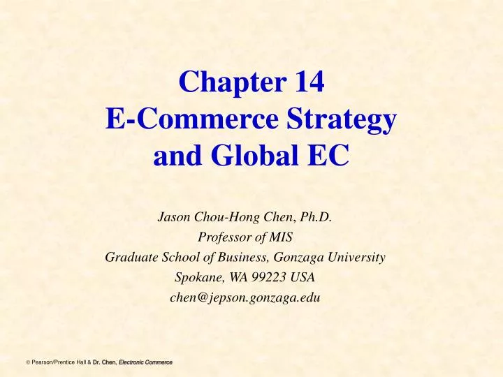 chapter 14 e commerce strategy and global ec