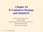 Chapter 14 E-Commerce Strategy and Global EC - slide 1