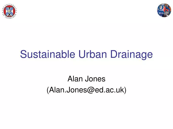 sustainable urban drainage
