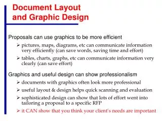 Document Layout and Graphic Design