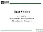 Plant Science - slide 1