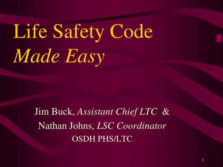 life safety code made easy