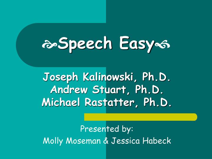 speech easy